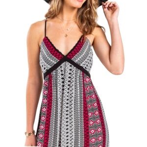 FRANCESCA’S MI AMI ROMANTIC GOTH SLEEVELESS DEEP V NECK BOHO MAXI DRESS XS